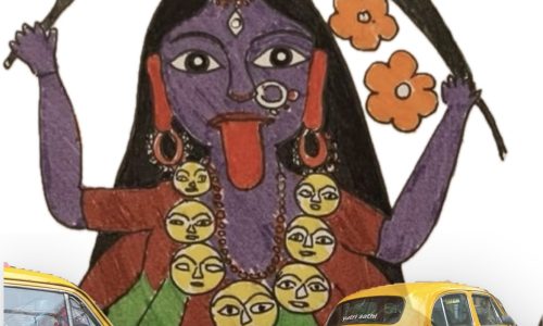 The Yellow Ambassador Taxi and Mahakali